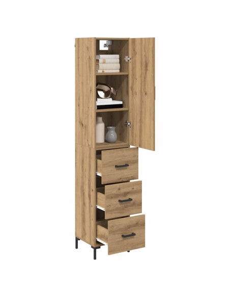 Credenza con cassetto Rovere artigianale 69,5 x 34 x 180 cm