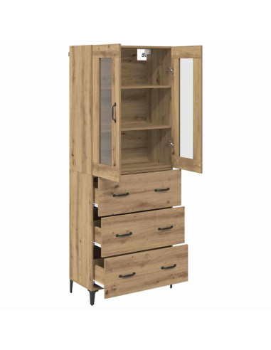 Credenza con cassetto Rovere artigianale 69,5 x 34 x 180 cm