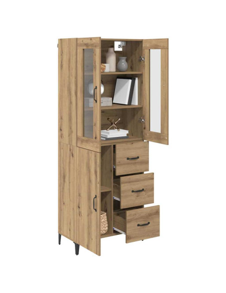 Credenza con cassetto Rovere artigianale 69,5 x 34 x 180 cm