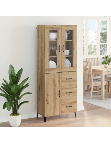 Credenza con cassetto Rovere artigianale 69,5 x 34 x 180 cm