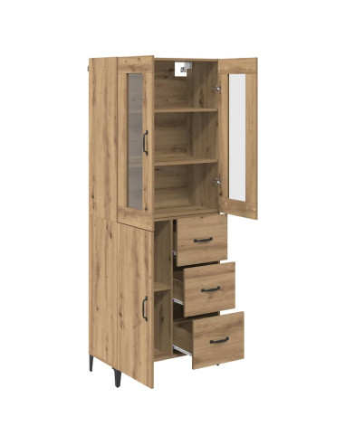 Credenza con cassetto Rovere artigianale 69,5 x 34 x 180 cm