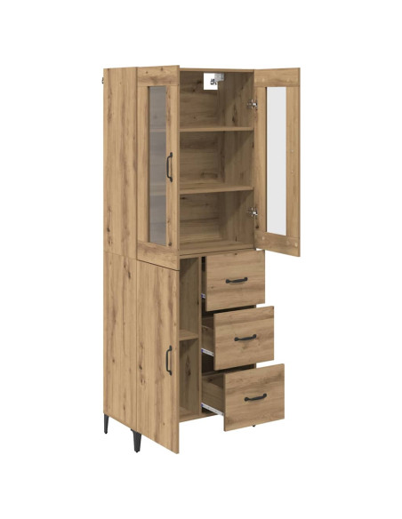 Credenza con cassetto Rovere artigianale 69,5 x 34 x 180 cm