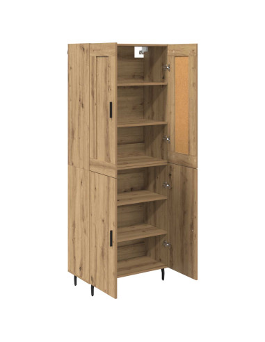 Credenza 2 pcs Rovere artigianale Legno multistrato