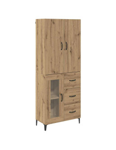 Credenza con cassetto Rovere artigianale 69,5 x 34 x 180 cm 2