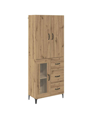 Credenza con cassetto Rovere artigianale 69,5 x 34 x 180 cm