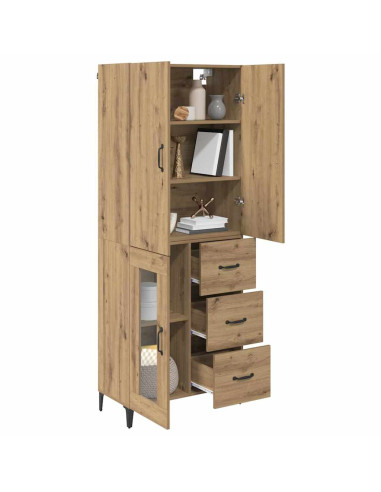 Credenza con cassetto Rovere artigianale 69,5 x 34 x 180 cm