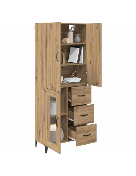 Credenza con cassetto Rovere artigianale 69,5 x 34 x 180 cm