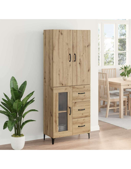 Credenza con cassetto Rovere artigianale 69,5 x 34 x 180 cm