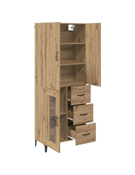 Credenza con cassetto Rovere artigianale 69,5 x 34 x 180 cm