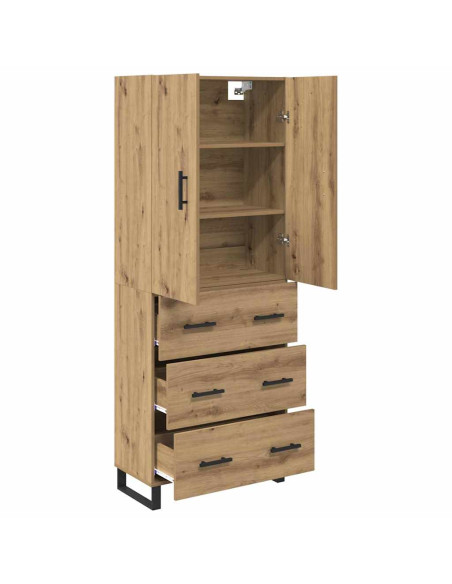 Credenza 2 pcs Rovere artigianale 69,5 x 34 x 180 cm