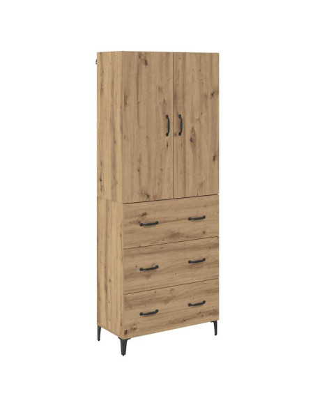 Credenza con cassetto Rovere artigianale 69,5 x 34 x 180 cm