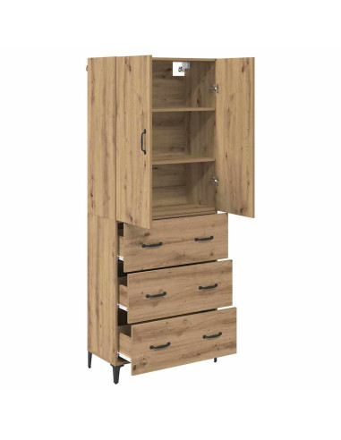 Credenza con cassetto Rovere artigianale 69,5 x 34 x 180 cm