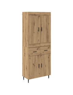 Credenza 2 pcs Rovere artigianale Legno multistrato 2