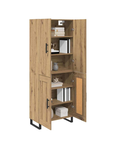 Credenza 2 pcs Rovere artigianale 69,5 x 34 x 180 cm