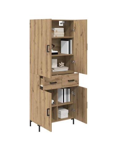 Credenza con cassetto Rovere artigianale 69,5 x 34 x 180 cm