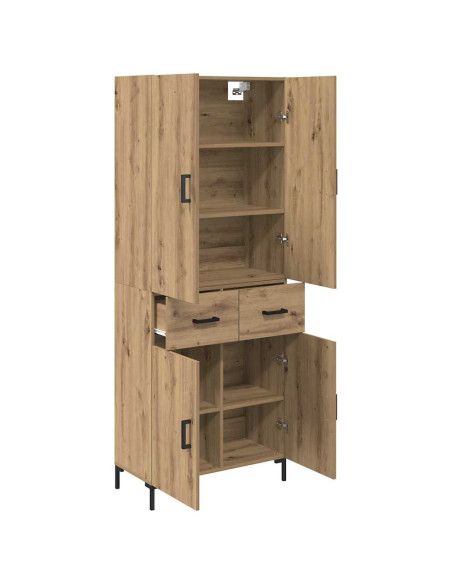 Credenza con cassetto Rovere artigianale 69,5 x 34 x 180 cm