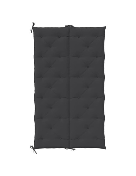 Cuscini Panca da Giardino 2pz Neri 180x50x7cm Tessuto Oxford