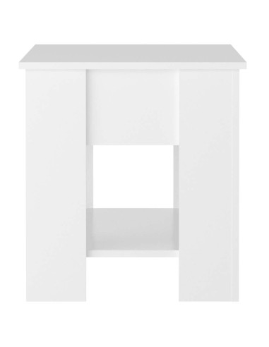 Tavolino da Salotto Bianco Lucido 101x49x52cm Legno Multistrato