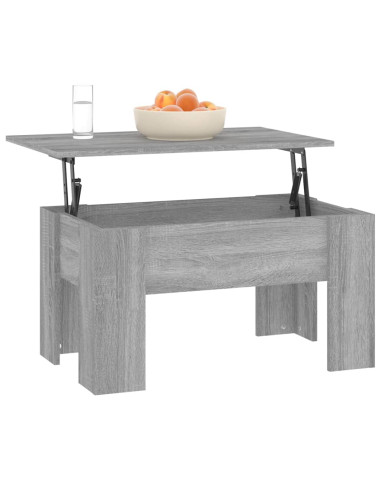 Tavolino da Salotto Grigio Sonoma 79x49x41 cm Legno Multistrato