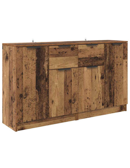 Sideboards con cassetto 2 pcs Legno vecchio 60 x 30 x 70 cm