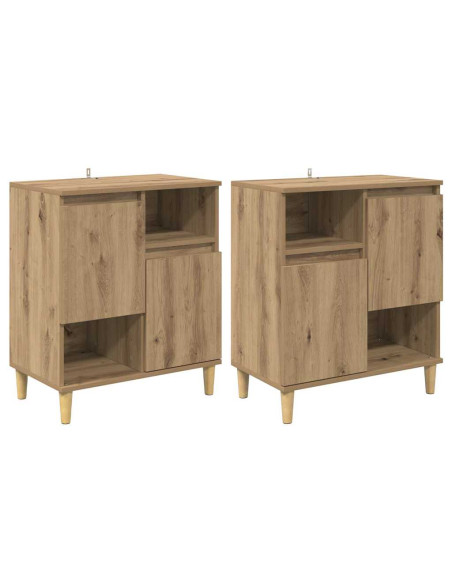 Sideboards 2 pcs Rovere artigianale 60 x 35 x 70 cm