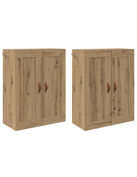 Mobile a muro 2 pcs Rovere artigianale 69,5 x 34 x 90 cm
