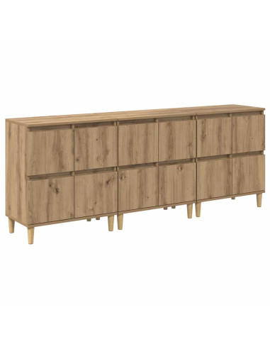 Sideboards 3 pcs Rovere artigianale 60 x 35 x 70 cm