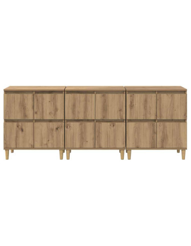 Sideboards 3 pcs Rovere artigianale 60 x 35 x 70 cm