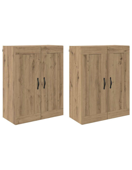 Mobile a muro 2 pcs Rovere artigianale 69,5 x 34 x 90 cm