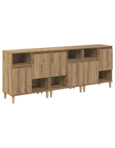 Sideboards 3 pcs Rovere artigianale 60 x 35 x 70 cm
