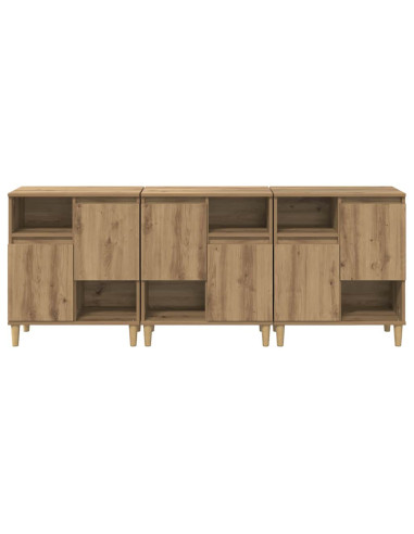 Sideboards 3 pcs Rovere artigianale 60 x 35 x 70 cm