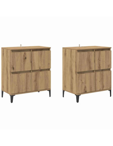Sideboards 2 pcs Rovere artigianale 60 x 35 x 70 cm
