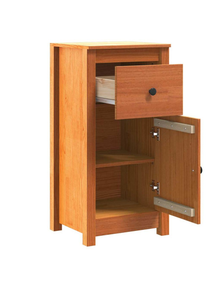 Credenza 2 pcs Marrone cerato 39 x 34,5 x 80 cm Pino massello