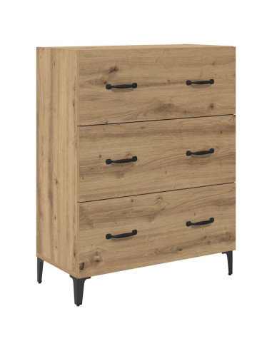 Credenza con cassetto Rovere artigianale 69,5 x 34 x 90 cm