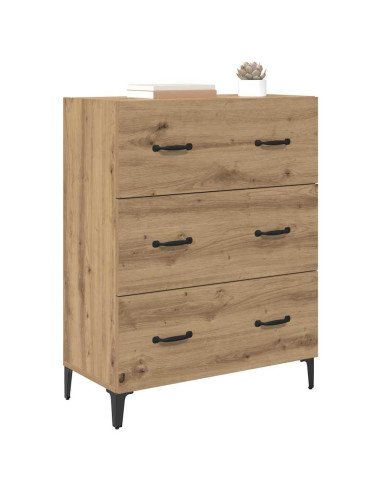 Credenza con cassetto Rovere artigianale 69,5 x 34 x 90 cm