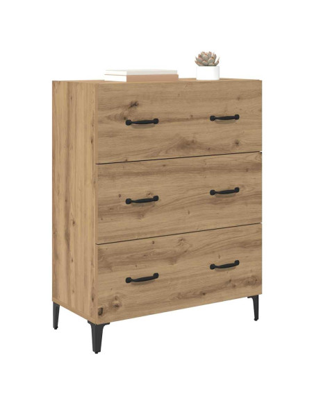 Credenza con cassetto Rovere artigianale 69,5 x 34 x 90 cm