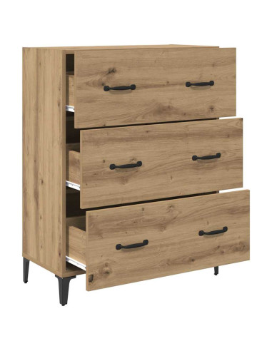 Credenza con cassetto Rovere artigianale 69,5 x 34 x 90 cm