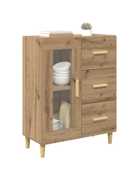 Credenza Rovere artigianale 69,5 x 34 x 90 cm Legno multistrato