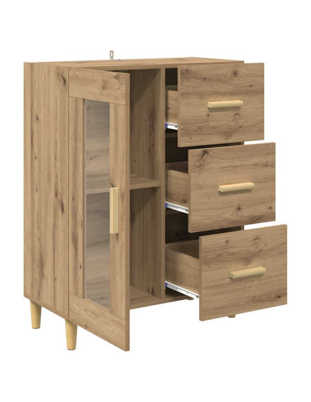 Credenza Rovere artigianale 69,5 x 34 x 90 cm Legno multistrato