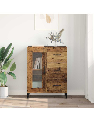 Credenza con cassetto Legno vecchio 69,5 x 34 x 90 cm