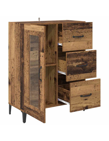 Credenza con cassetto Legno vecchio 69,5 x 34 x 90 cm