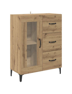 Credenza con cassetto Rovere artigianale 69,5 x 34 x 90 cm 2