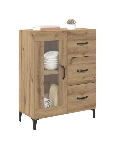 Credenza con cassetto Rovere artigianale 69,5 x 34 x 90 cm