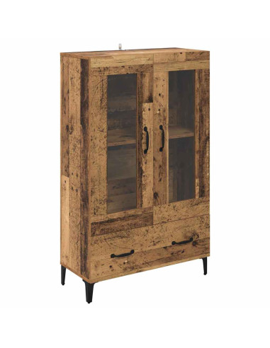 Credenza con cassetto Legno vecchio 70 x 31 x 115 cm