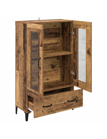 Credenza con cassetto Legno vecchio 70 x 31 x 115 cm