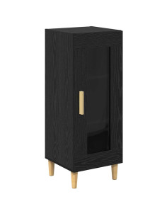 Credenza Rovere Nero 34.5 x 32.5 x 90 cm Legno multistrato 2