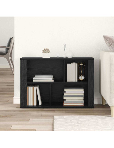Credenza Rovere Nero 80 x 30 x 53 cm Legno multistrato