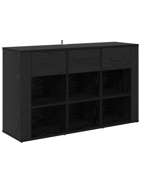Credenza Rovere Nero 100 x 30 x 59,5 cm Legno multistrato