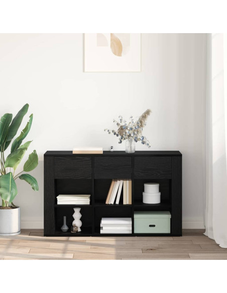 Credenza Rovere Nero 100 x 30 x 59,5 cm Legno multistrato