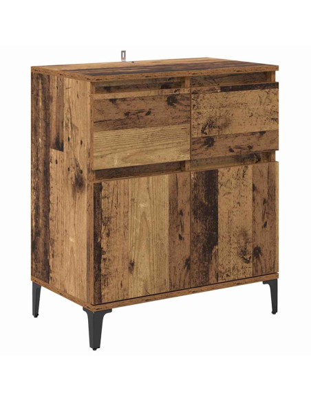 Credenza con cassetto Legno vecchio 60 x 35 x 70 cm